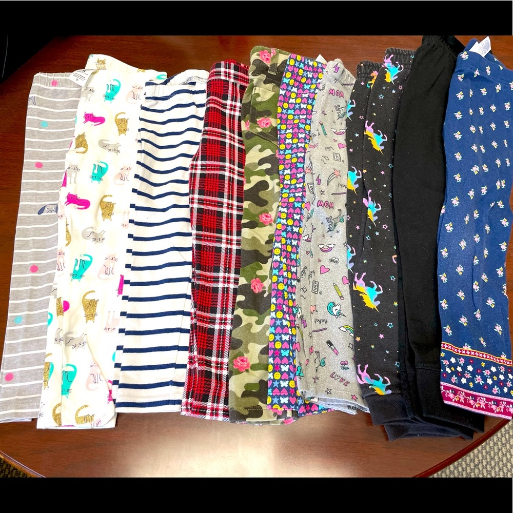 10 pairs of toddler girl pants - size 3T